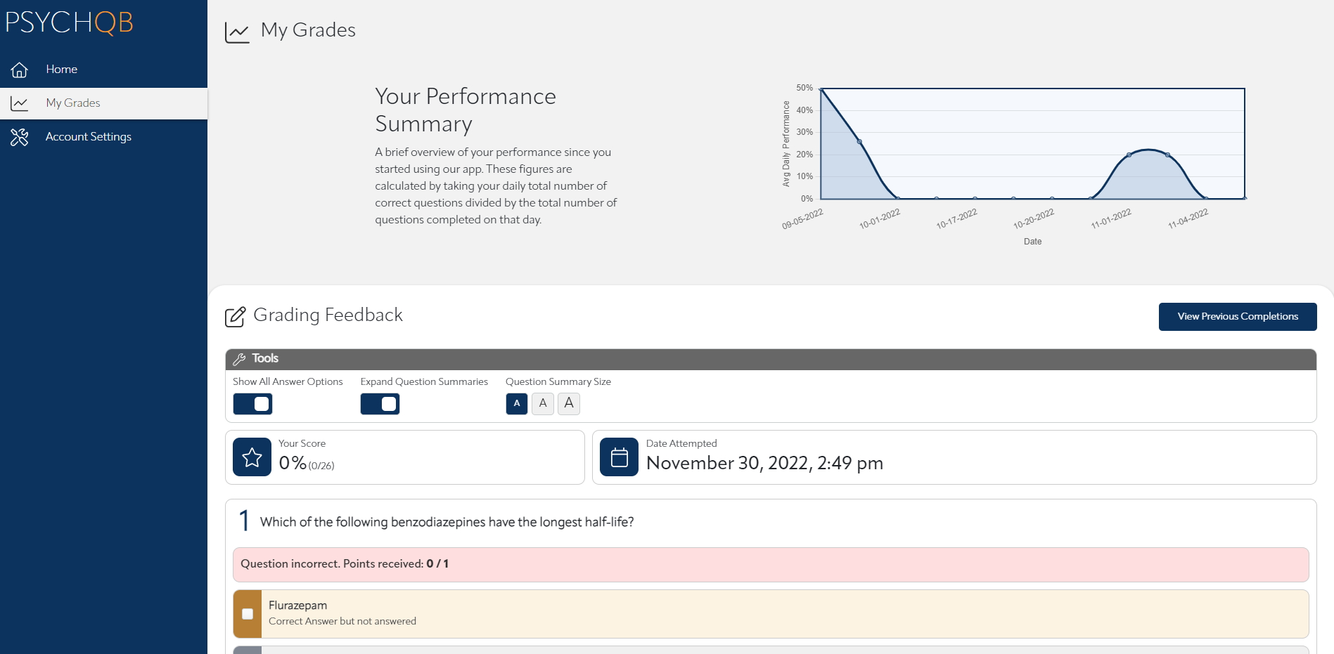 PsychQB PRITE Screen Shot 3